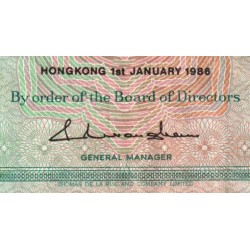 Hong Kong - HSBC - Pick 191a_2 - 10 dollars - Série HK - 01/01/1986 - Etat : TTB