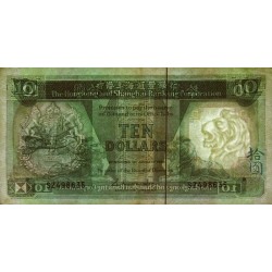 Hong Kong - HSBC - Pick 191b - 10 dollars - Série SZ - 01/01/1988 - Etat : TTB