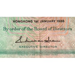Hong Kong - HSBC - Pick 191b - 10 dollars - Série TW - 01/01/1988 - Etat : TB+