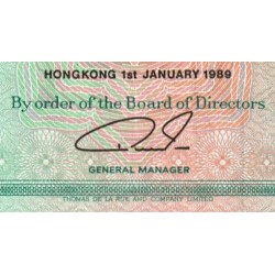 Hong Kong - HSBC - Pick 191c_1 - 10 dollars - Série WU - 01/01/1989 - Etat : TTB+