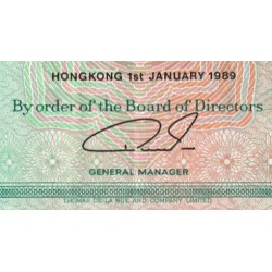 Hong Kong - HSBC - Pick 191c_1 - 10 dollars - Série XU - 01/01/1989 - Etat : TTB+
