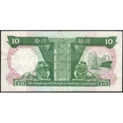 Hong Kong - HSBC - Pick 191c_3 - 10 dollars - Série HD - 01/01/1991 - Etat : TTB
