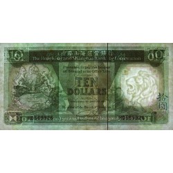 Hong Kong - HSBC - Pick 191c_3 - 10 dollars - Série HD - 01/01/1991 - Etat : TTB