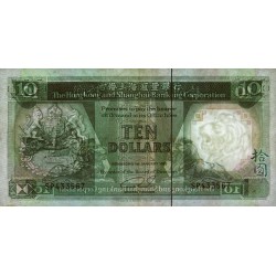 Hong Kong - HSBC - Pick 191c_4 - 10 dollars - Série SP - 01/01/1992 - Etat : TB+
