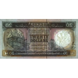 Hong Kong - HSBC - Pick 192c - 20 dollars - Série BE - 01/01/1989 - Etat : NEUF