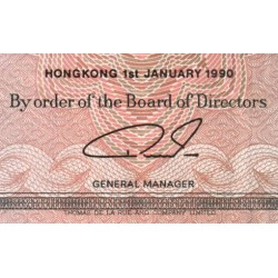 Hong Kong - HSBC - Pick 193c_2 - 50 dollars - Série BB - 01/01/1990 - Etat : TTB+
