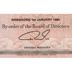 Hong Kong - HSBC - Pick 193c_4 - 50 dollars - Série BS - 01/01/1992 - Etat : TTB+