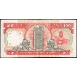 Hong Kong - HSBC - Pick 198b - 100 dollars - Série KN - 01/01/1990 - Etat : TB+
