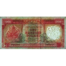 Hong Kong - HSBC - Pick 198b - 100 dollars - Série KN - 01/01/1990 - Etat : TB+