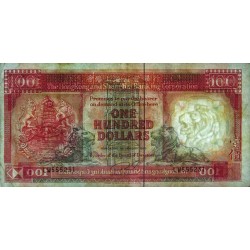 Hong Kong - HSBC - Pick 198b - 100 dollars - Série LW - 01/01/1990 - Etat : TB+