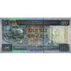 Hong Kong - HSBC Limited - Pick 201a_2 - 20 dollars - Série CX - 01/01/1994 - Etat : SUP+