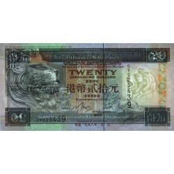 Hong Kong - HSBC Limited - Pick 201d_1 - 20 dollars - Série GY - 01/01/1998 - Etat : NEUF