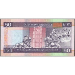 Hong Kong - HSBC Limited - Pick 202a_2 - 50 dollars - Série BH - 01/01/1994 - Etat : SUP