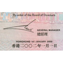Hong Kong - HSBC Limited - Pick 202e - 50 dollars - Série DP - 01/01/2002 - Etat : pr.NEUF