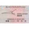Hong Kong - HSBC Limited - Pick 202e - 50 dollars - Série DP - 01/01/2002 - Etat : pr.NEUF