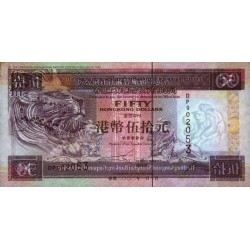 Hong Kong - HSBC Limited - Pick 202e - 50 dollars - Série DP - 01/01/2002 - Etat : pr.NEUF