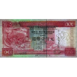 Hong Kong - HSBC Limited - Pick 203b_2 - 100 dollars - Série AT - 01/07/1997 - Etat : SUP