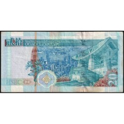 Hong Kong - HSBC Limited - Pick 207a - 20 dollars - Série CX - 01/07/2003 - Etat : TTB