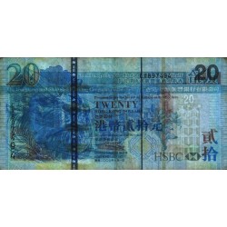 Hong Kong - HSBC Limited - Pick 207a - 20 dollars - Série CX - 01/07/2003 - Etat : TTB