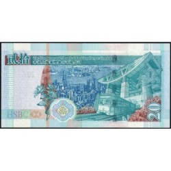 Hong Kong - HSBC Limited - Pick 207f - 20 dollars - Série AK - 01/01/2009 - Etat : NEUF