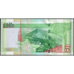 Hong Kong - HSBC Limited - Pick 208d - 50 dollars - Série CX - 01/01/2007 - Etat : SPL