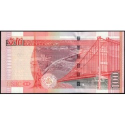 Hong Kong - HSBC Limited - Pick 209f - 100 dollars - Série UA - 01/01/2009 - Etat : NEUF