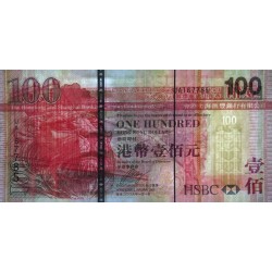 Hong Kong - HSBC Limited - Pick 209f - 100 dollars - Série UA - 01/01/2009 - Etat : NEUF