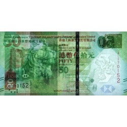 Hong Kong - HSBC Limited - Pick 213a - 50 dollars - Série AL - 01/01/2010 - Etat : NEUF