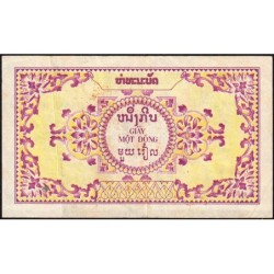 Indochine Française - Laos - Pick 99 - 1 piastre - Série A - 1953 - Etat : TTB