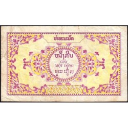 Indochine Française - Laos - Pick 99 - 1 piastre - Série A - 1953 - Etat : TB