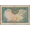 Indochine Française - Laos - Pick 101 - 5 piastres - Série U.8 - 1953 - Etat : TB-