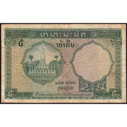 Indochine Française - Laos - Pick 101 - 5 piastres - Série U.8 - 1953 - Etat : TB-