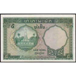 Indochine Française - Laos - Pick 101 - 5 piastres - Série O.26 - 1953 - Etat : SPL+