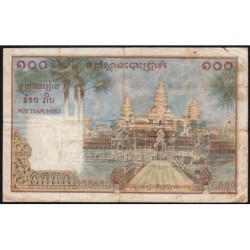 Indochine Française - Cambodge - Pick 97 - 100 piastres - Série Z.1 - 1954 - Etat : TB+