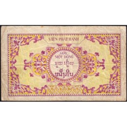 Indochine Française - Vietnam - Pick 104 - 1 piastre - Série A - 1953 - Etat : B+