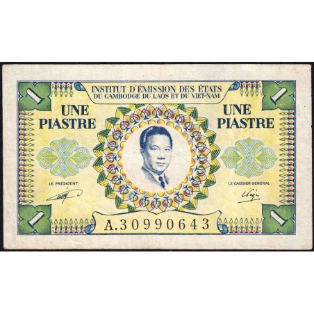 Indochine Française - Vietnam - Pick 104 - 1 piastre - Série A - 1953 - Etat : TTB