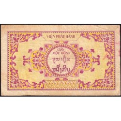 Indochine Française - Vietnam - Pick 104 - 1 piastre - Série A - 1953 - Etat : B+