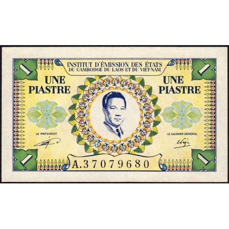 Indochine Française - Vietnam - Pick 104 - 1 piastre - Série A - 1953 - Etat : pr.NEUF