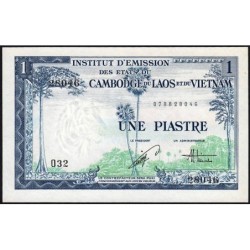 Indochine Française - Vietnam - Pick 105 - 1 piastre - Série O32 - 1954 - Etat : SUP