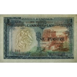 Indochine Française - Vietnam - Pick 105 - 1 piastre - Série O32 - 1954 - Etat : SUP
