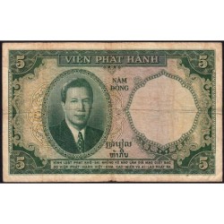 Indochine Française - Vietnam - Pick 106 - 5 piastres - Série B.3 - 1953 - Etat : B+
