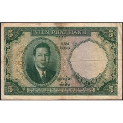 Indochine Française - Vietnam - Pick 106 - 5 piastres - Série T.3 - 1953 - Etat : B+