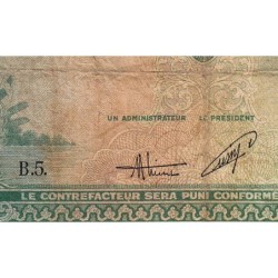 Indochine Française - Vietnam - Pick 106 - 5 piastres - Série B.5 - 1953 - Etat : B