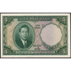 Indochine Française - Vietnam - Pick 106 - 5 piastres - Série E.5 - 1953 - Etat : SUP+