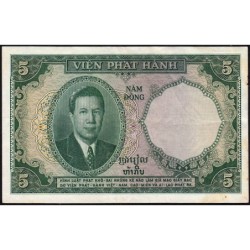 Indochine Française - Vietnam - Pick 106 - 5 piastres - Série W.6 - 1953 - Etat : TTB