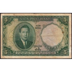 Indochine Française - Vietnam - Pick 106 - 5 piastres - Série C.9 - 1953 - Etat : TB-