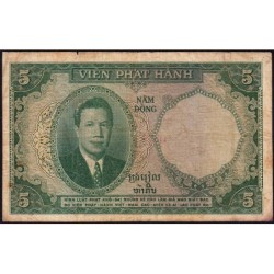Indochine Française - Vietnam - Pick 106 - 5 piastres - Série C.28 - 1953 - Etat : TB-
