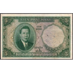 Indochine Française - Vietnam - Pick 106 - 5 piastres - Série L.28 - 1953 - Etat : TB+
