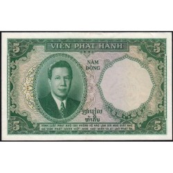 Indochine Française - Vietnam - Pick 106 - 5 piastres - Série P.28 - 1953 - Etat : TTB+