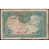 Indochine Française - Vietnam - Pick 106 - 5 piastres - Série R.28 - 1953 - Etat : B+